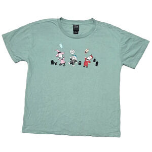 Disney Nightmare Before Christmas Lock Shock Barrel Embroidered Tee XL BoxLunch
